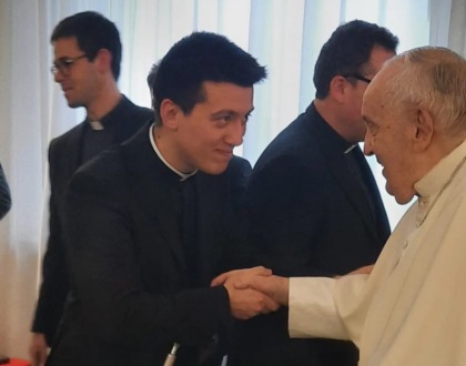 Don Edoardo Mauri ha incontrato Papa Francesco