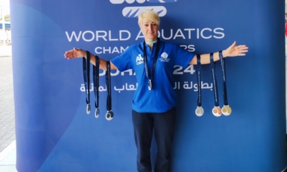 Sette medaglie ai Mondiali di nuoto Master in Qatar