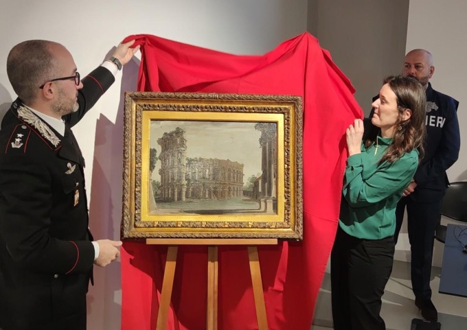 Grazie ai Carabinieri torna ai Musei Civici di Monza un dipinto trafugato nel 1974