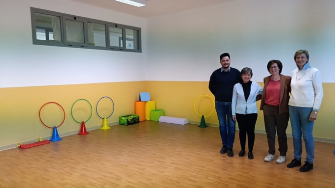 Nuova palestrina alla scuola Rodari di Cesano Maderno