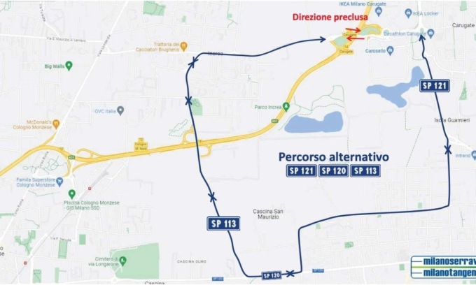 Il ponte della Tangenziale Est chiude ancora
