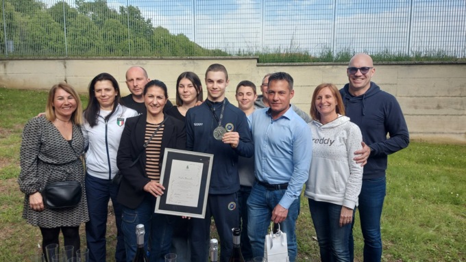 Ginnastica Sampietrina in festa per l’argento di Pietro Mazzola agli Europei Juniores