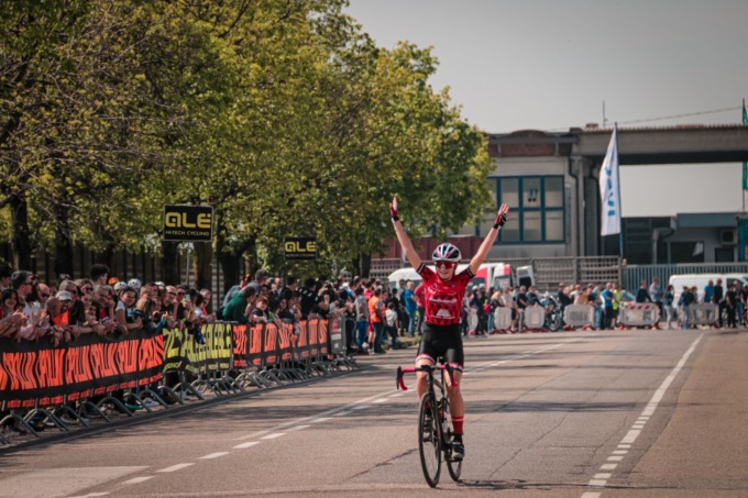 Nicole Bracco e l’arrivo in solitaria al Gran Premio Rosa città di Bovolone