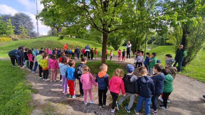 I bimbi dell’asilo «disegnano» le regole per stare nei parchi