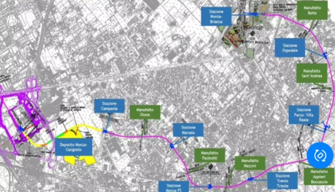 Come cambierà Monza con la metro