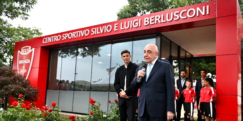 Monza Monzello dedicato a Silvio Berlusconi con Adriano Galliani e Matteo Pessina