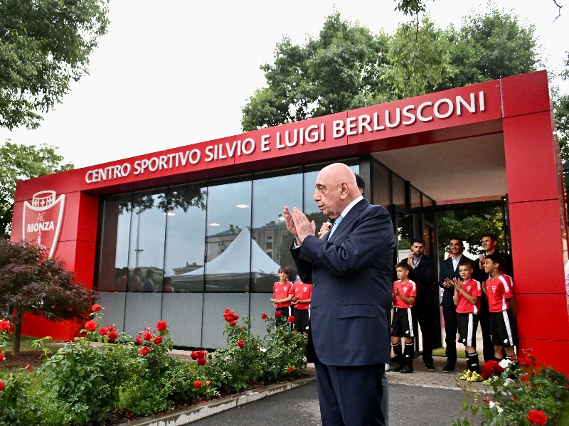 Monza Monzello dedicato a Silvio Berlusconi con Adriano Galliani