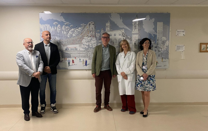 Arte in ospedale, al San Gerardo installata un’opera “interattiva” di Carlo Stanga