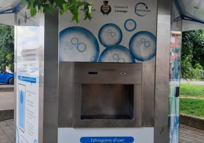 E’ tornata a funzionare la casetta dell’acqua di Cavenago che era stata vandalizzata