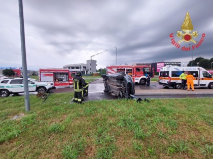 Giussano, incidente in via Prealpi