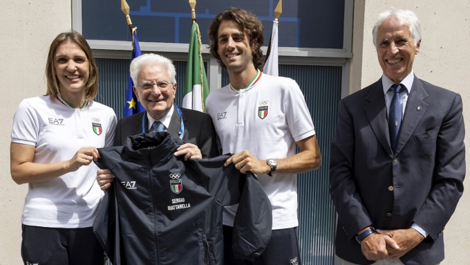 Errigo con Mattarella all’apertura del Villaggio Olimpico