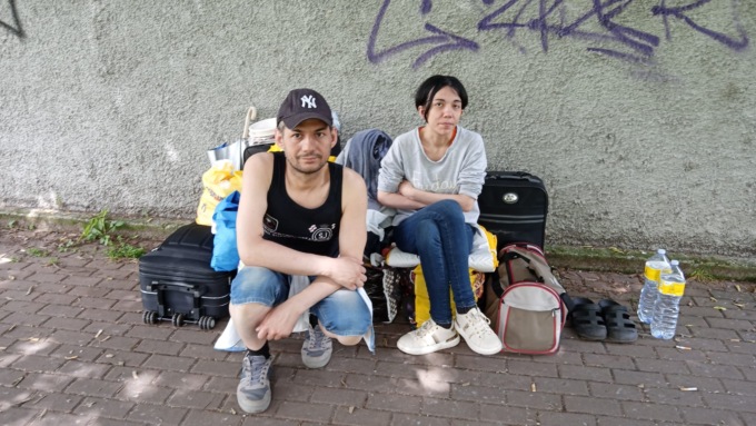 Cristian e Olena in strada adottati dai monzesi