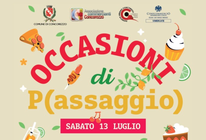 Stasera la passeggiata gastronomica per le vie del centro di Concorezzo