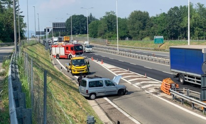 Incidente sulla rampa di uscita della Tangenziale Est