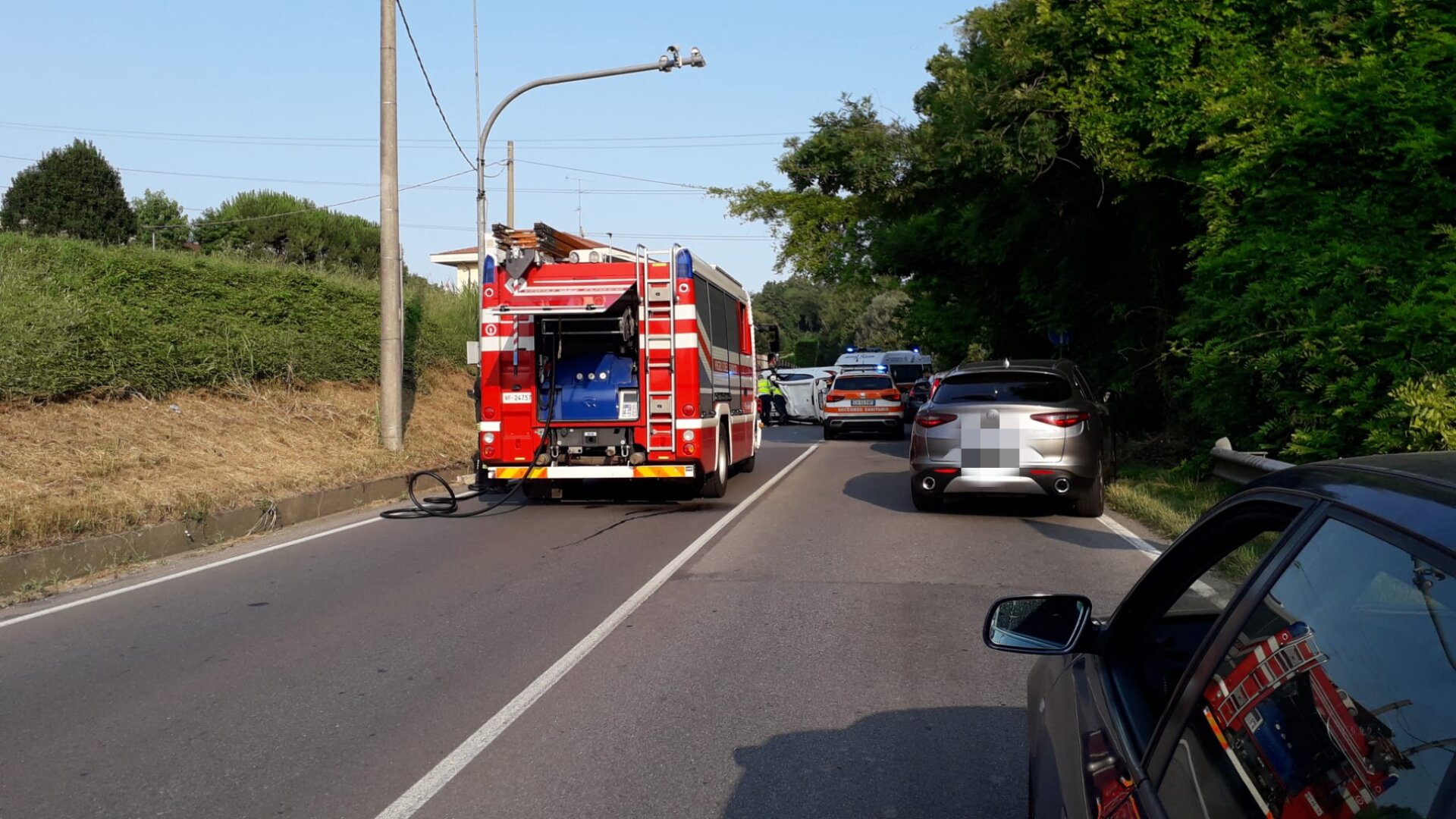 Veduggio, incidente stradale