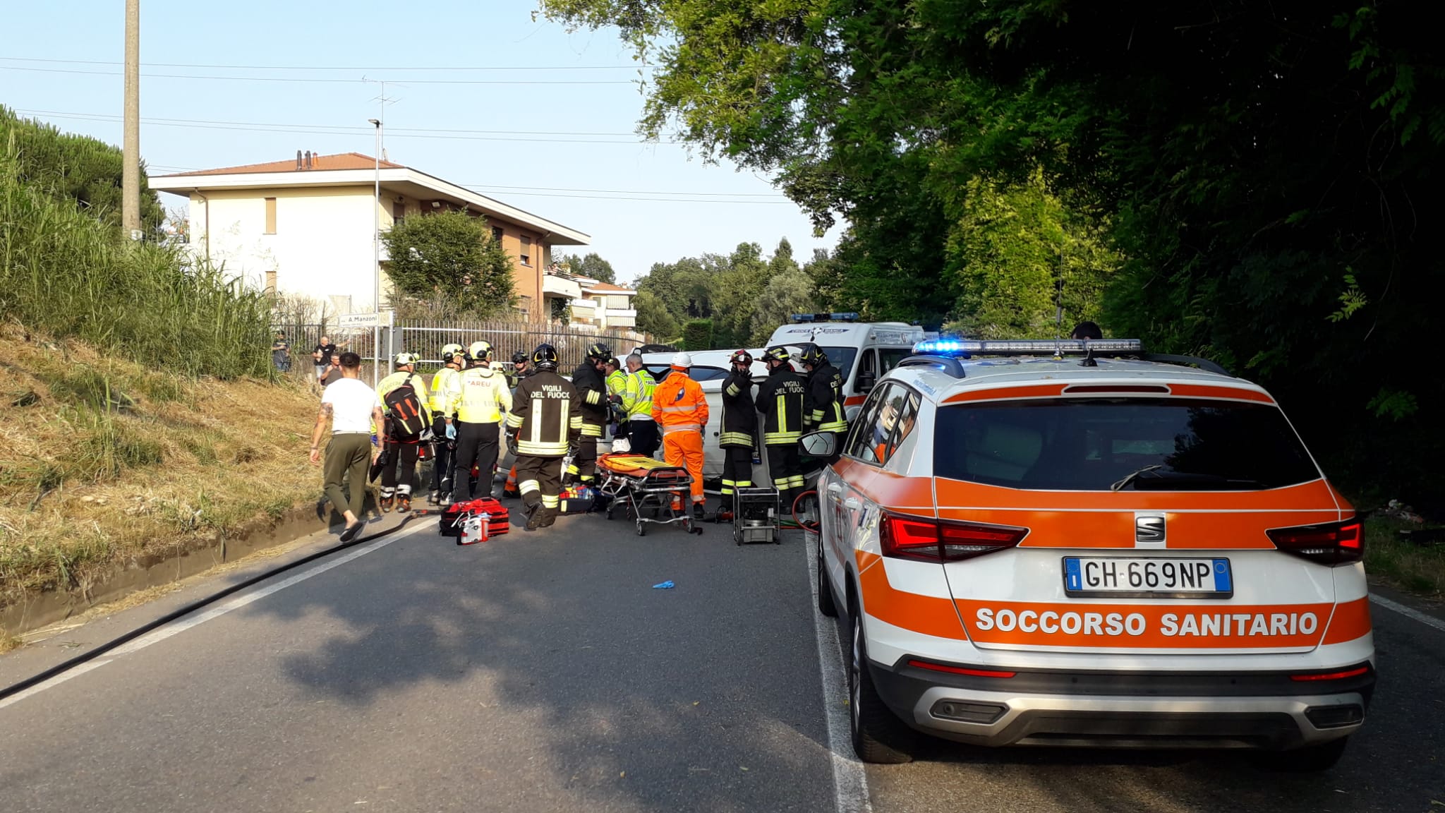 Veduggio, incidente stradale