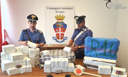 Sequestrati 157 chili di hashish, arrestato un 49enne di Lentate