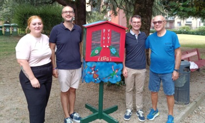 Cavenago: inaugurata la casetta dei libri nel parco