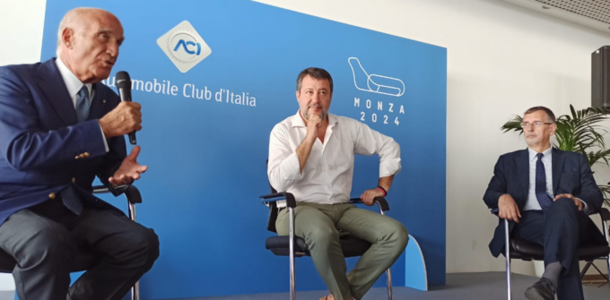 Salvini inaugura il «nuovo» Autodromo: «La Formula 1? Senza Monza non esisterebbe»