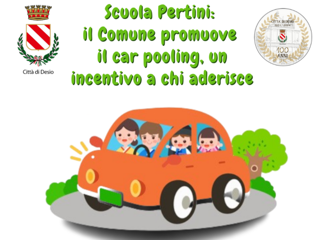 Il Comune lancia il car pooling scolastico per I ragazzi della Pertini
