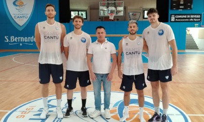 La Pallacanestro Cantù si allena al PalaPrealpi