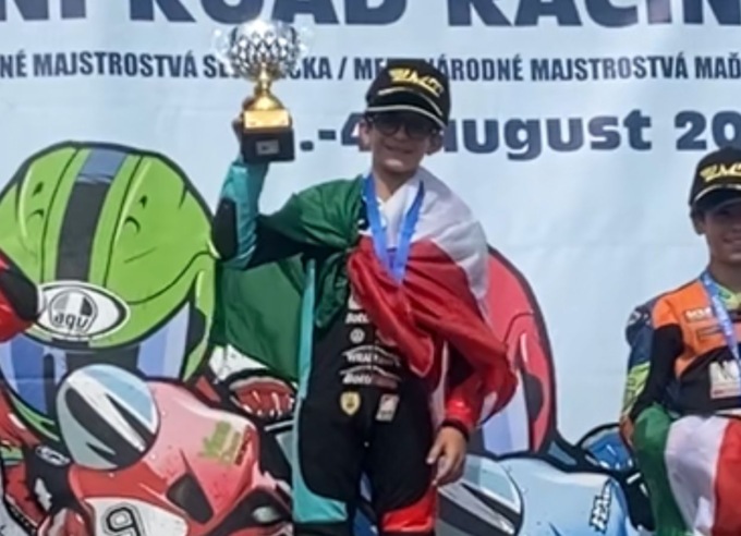 Noah Gatta è campione europeo di minimoto