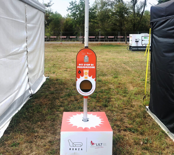Al Gran Premio un Pit Stop di prevenzione: la LILT offre al pubblico dispenser di crema solare