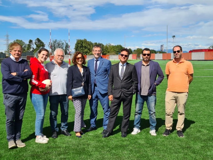 Pronto il campo di rugby al centro sportivo Chiolo Pioltelli