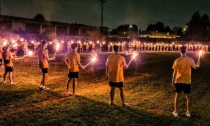 In staffetta con la fiaccola da Arenzano a Robbiano per la festa di San Luigi