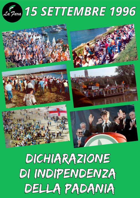 Manifesti per celebrare l’indipendenza della Padania