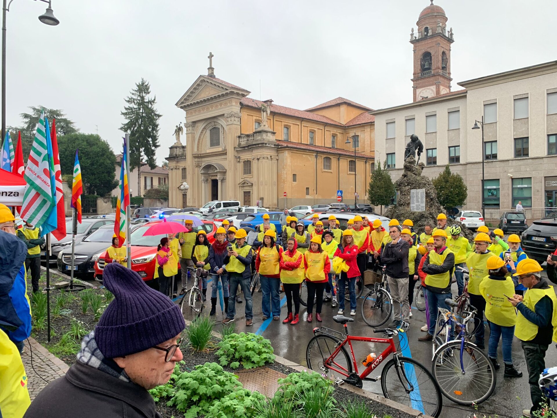 Vimercate partenza ciclo mobilitazione per sicurezza sul lavoro organizzata da Cgil Cisl e Uil