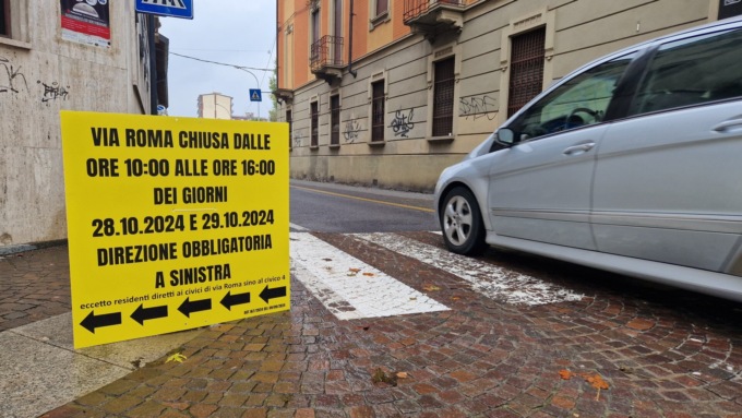 Arcore, via Roma (in direzione Lesmo) chiude al traffico per due giorni