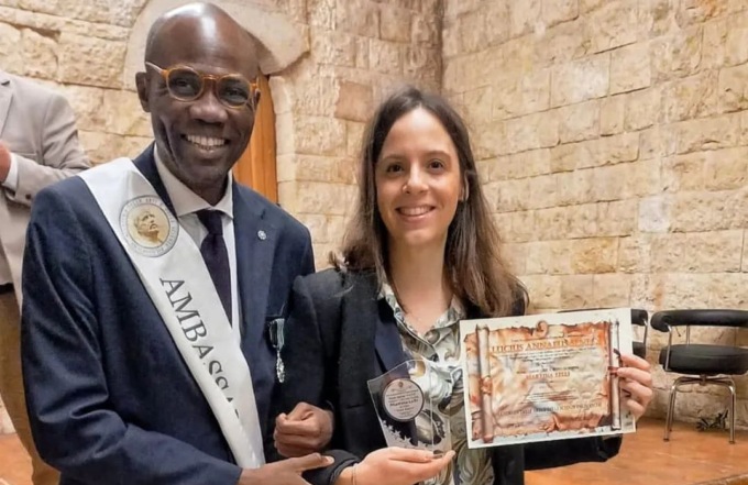 Arcore, il consigliere comunale Gaye premiato in Puglia come Ambasciatore della pace