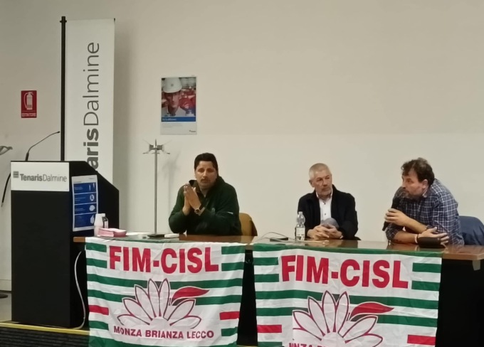 All’assemblea dei lavoratori della Tenaris di Arcore anche il Segretario Generale della Fim Cisl