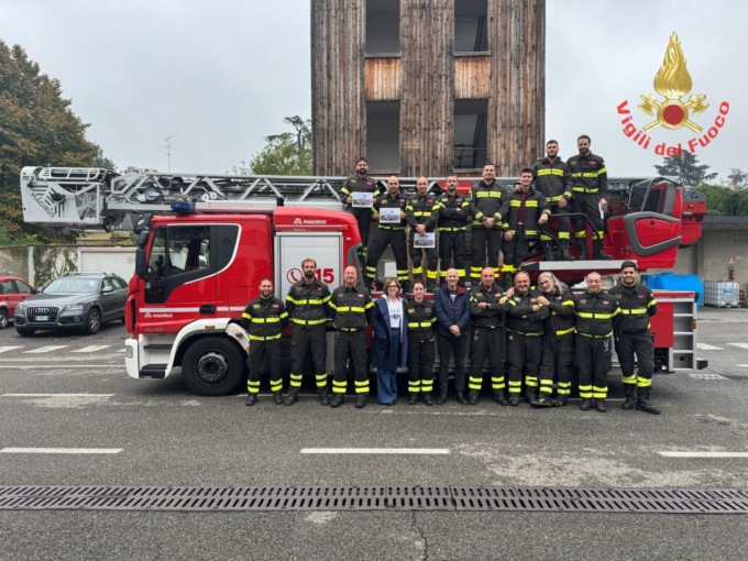 A Monza il corso interprovinciale dei  Vigili del fuoco