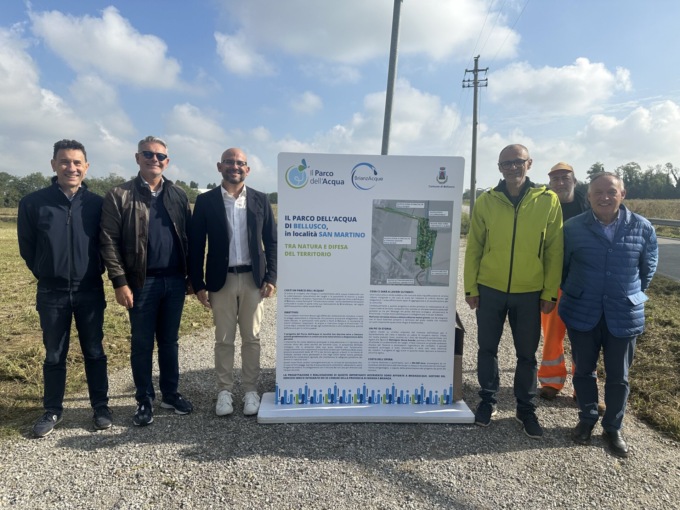 Taglio del nastro per il Parco dell’acqua di Bellusco