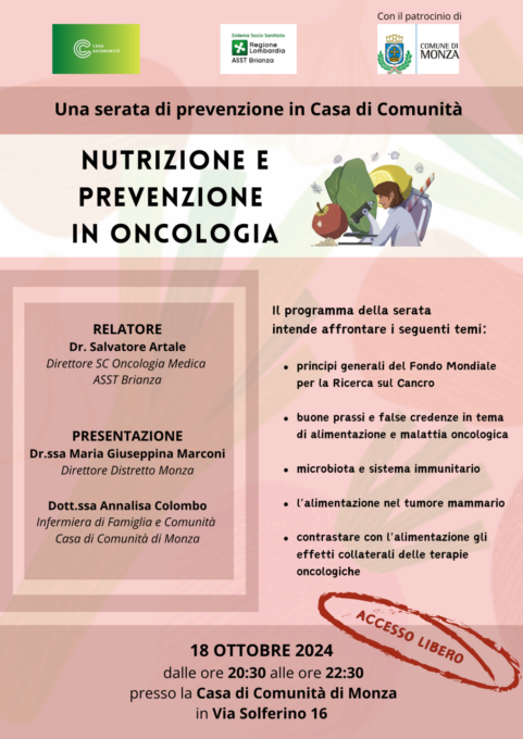 Screening e incontri per la prevenzione del tumore al seno