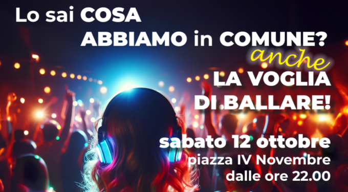 Il Comune in piazza per raccontare i servizi ai cittadini. E dalle 22 silent disco fino a notte fonda