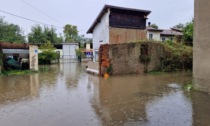 Il Lambro è esondato in frazione La Cà ad Arcore