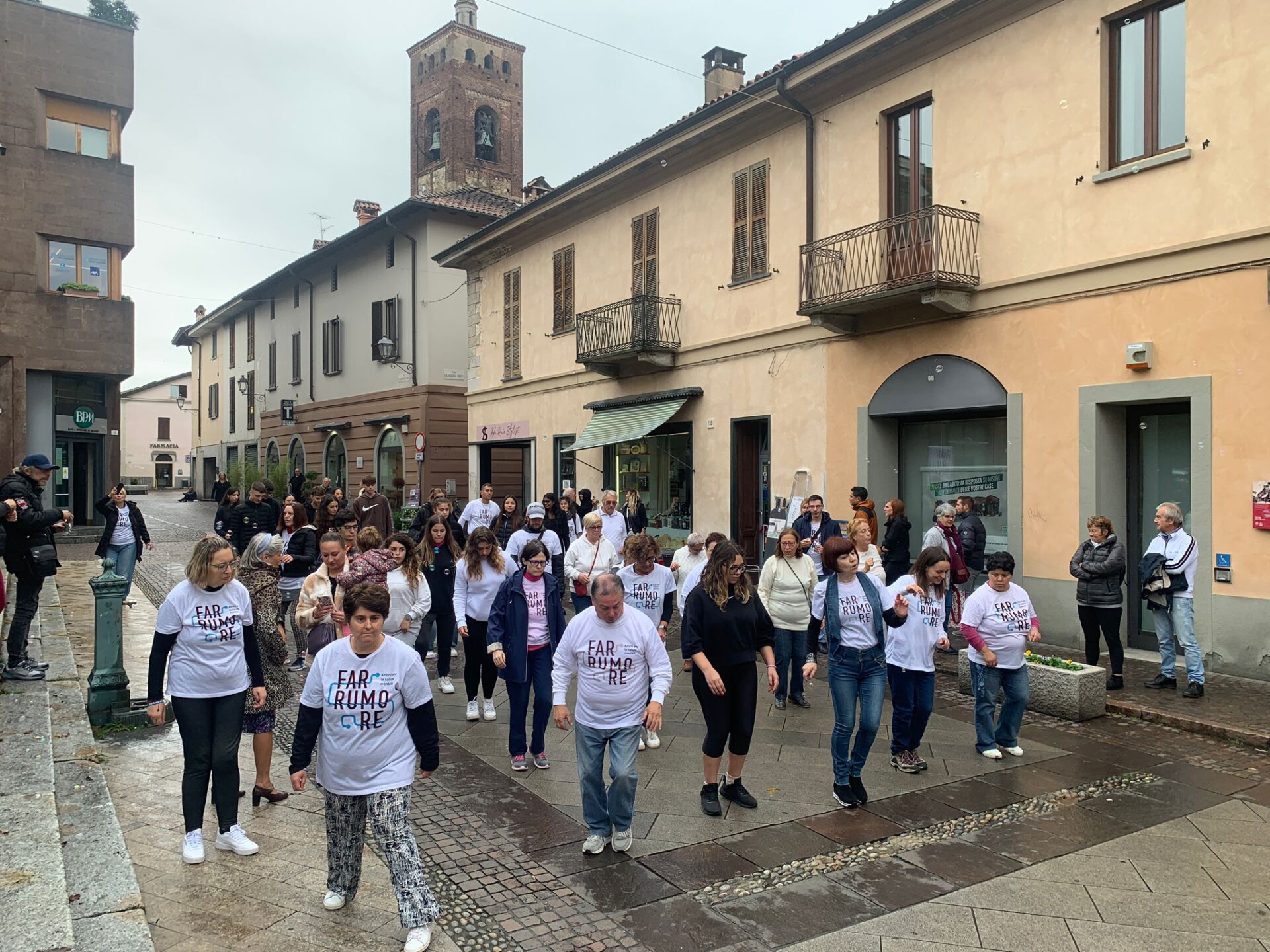 Vimercate flash mob Far rumore giornata mondiale salute mentale