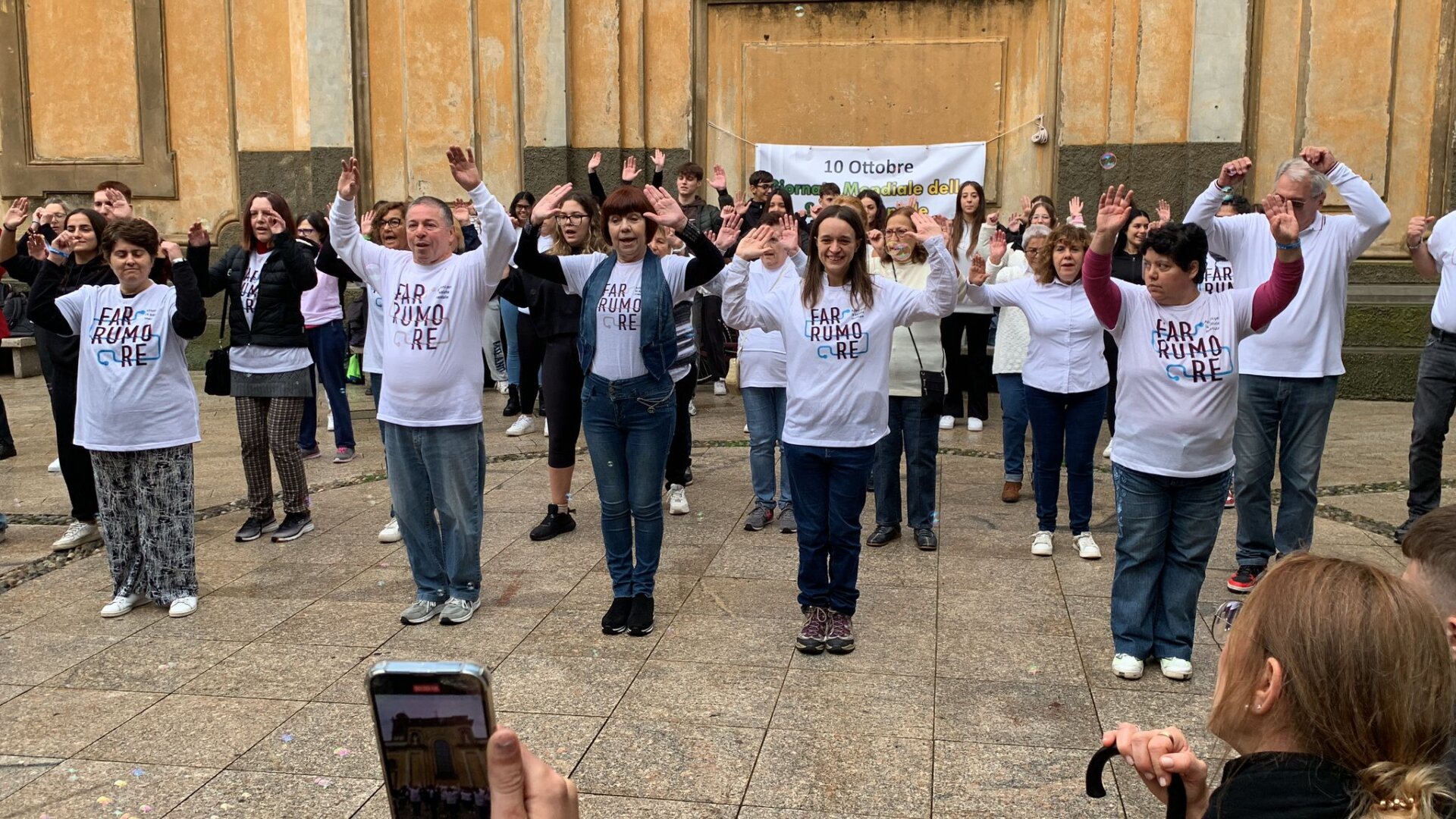 Vimercate flash mob Far rumore giornata mondiale salute mentale