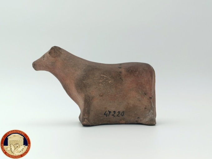 Il torello di Veio restituito al Museo Nazionale Romano grazie ai Carabinieri di Monza