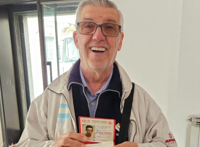 Il grande cuore di Tonino «Non posso più donare, ma l’Avis resta la mia vita»