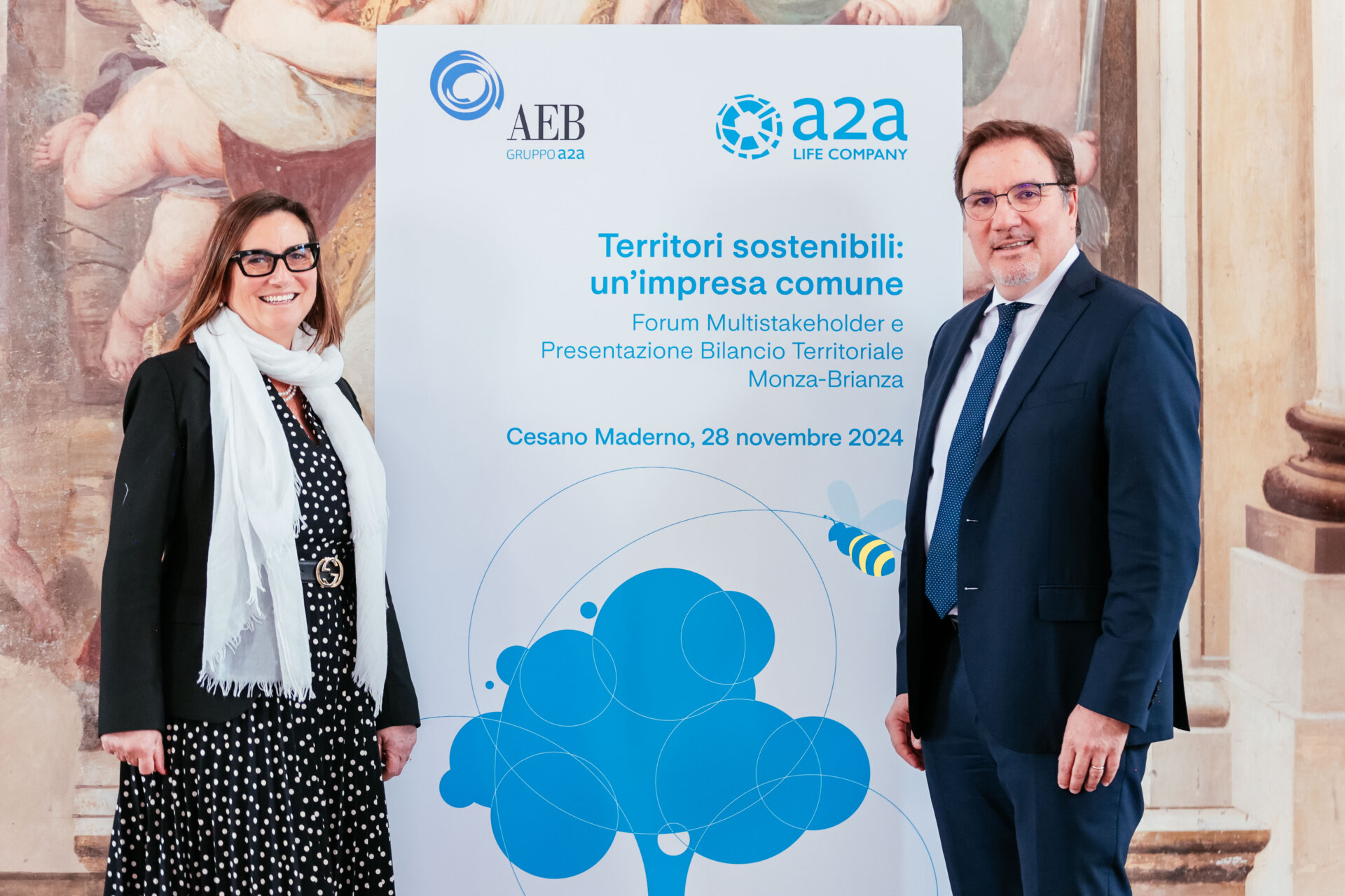 Annamaria Arcudi e Massimiliano Riva, AD e Presidente AEB (Gruppo A2A) (1)