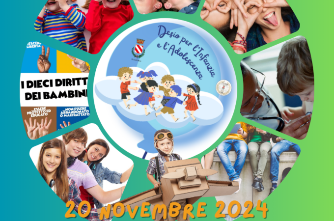 Giornata dei diritti dell’infanzia. Tante iniziative a Desio per promuovere “diritti tutti i giorni e non solo per la ricorrenza”