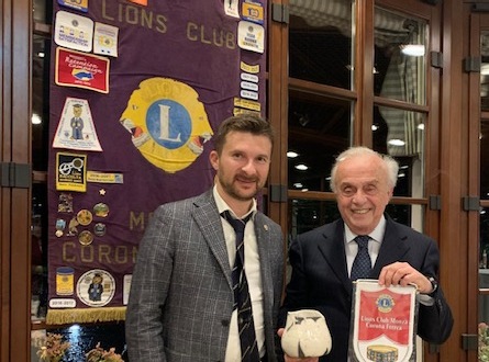 Cena conviviale per il Lions Club alla presenza dell’assessore Abbà