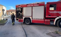 Fiamme in un appartamento a Bernate