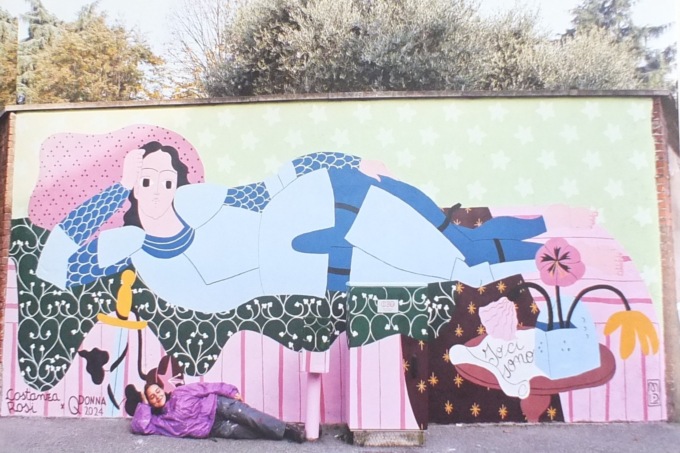Un murales contro la violenza sulle donne