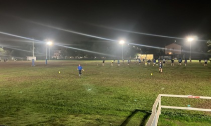 Nuove luci a led sul campo da rugby di Usmate Velate