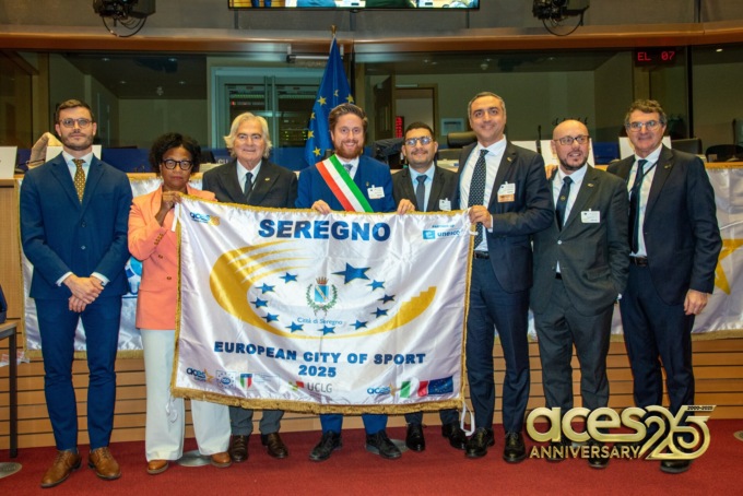 Seregno ha ricevuto la bandiera di Città Europea dello Sport 2025